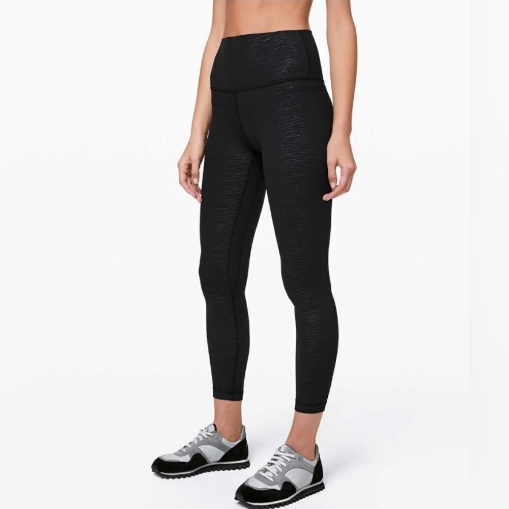 Lululemon Align Pant II 25"Stride Emboss Black 4